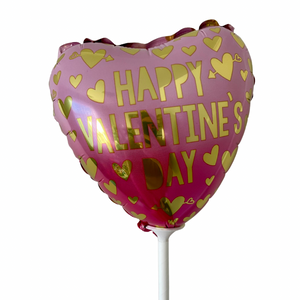 Happy Valentine’s Day Balloon (Gold Hearts)