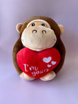 Soft Brown Gorilla With Red Heart - I'm Yours (25cm)