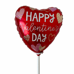 Happy Valentine’s Day Balloon (Red Hearts)