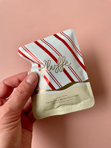 Fluffe Premium Fairy Floss 9g - Candy Cane White Chocolate