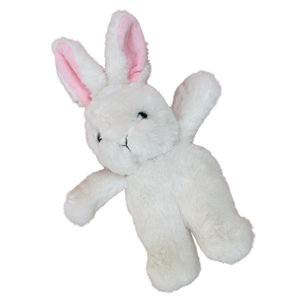 Soft White Bunny With Standing Ears (17cm)