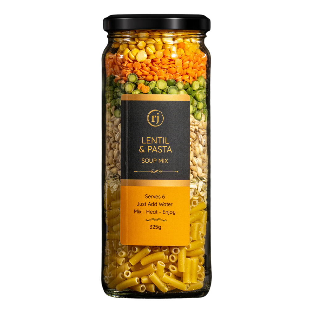 Lentil and Pasta Soup Mix - Recipe In A Jar